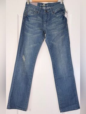 7 For All Mankind Standard Classic Straight Leg Jeans Women’s 25 NWT Blue